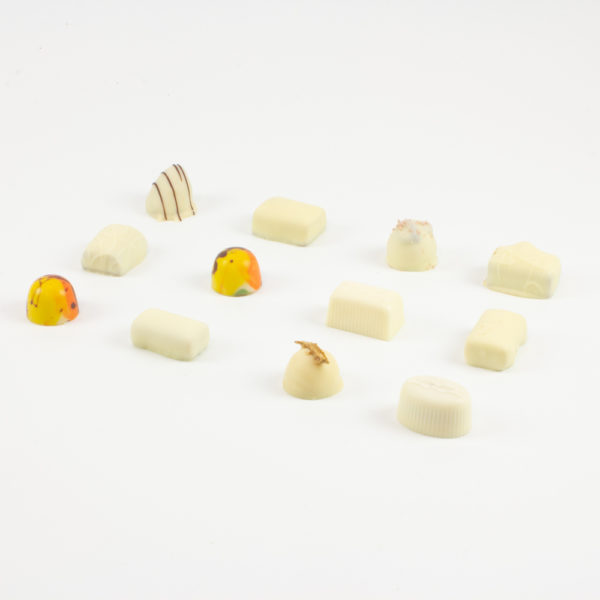 Ambachtelijke bonbons witte chocolade