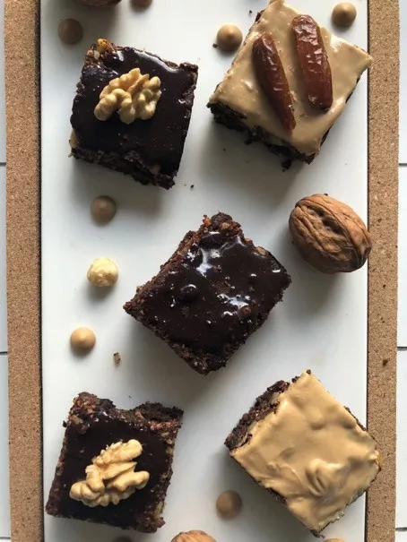 Zoete aardappel brownies