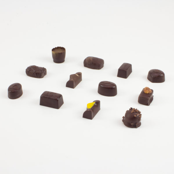 Ambachtelijke bonbons pure chocolade